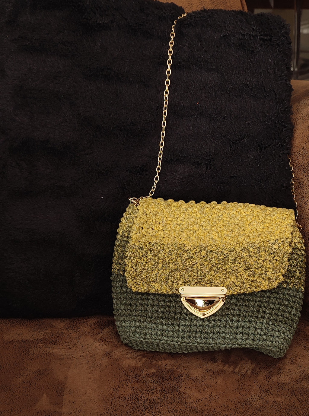 Sac Maé - Jaune et vert chiné