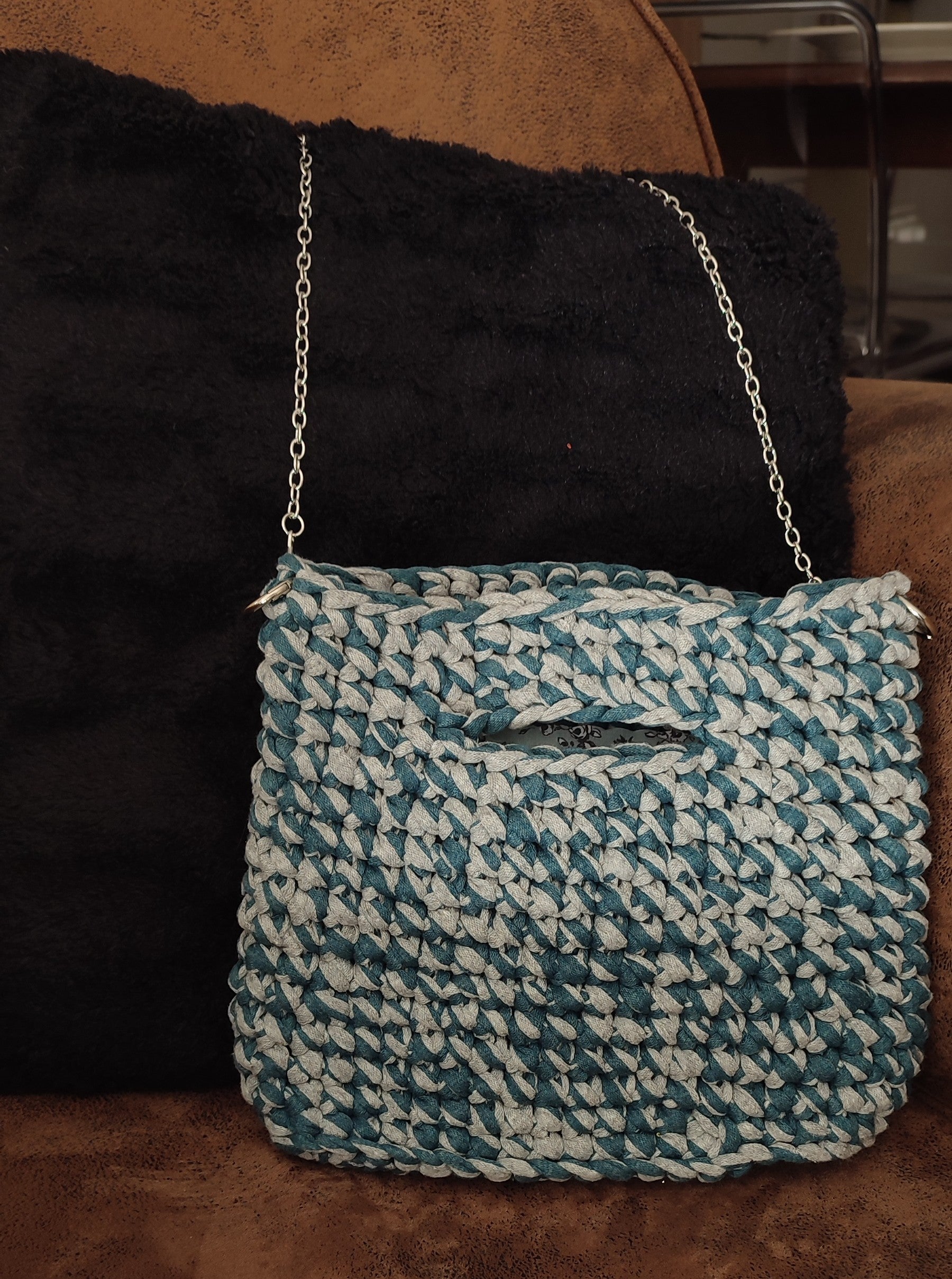 Sac Coco - bleu et gris