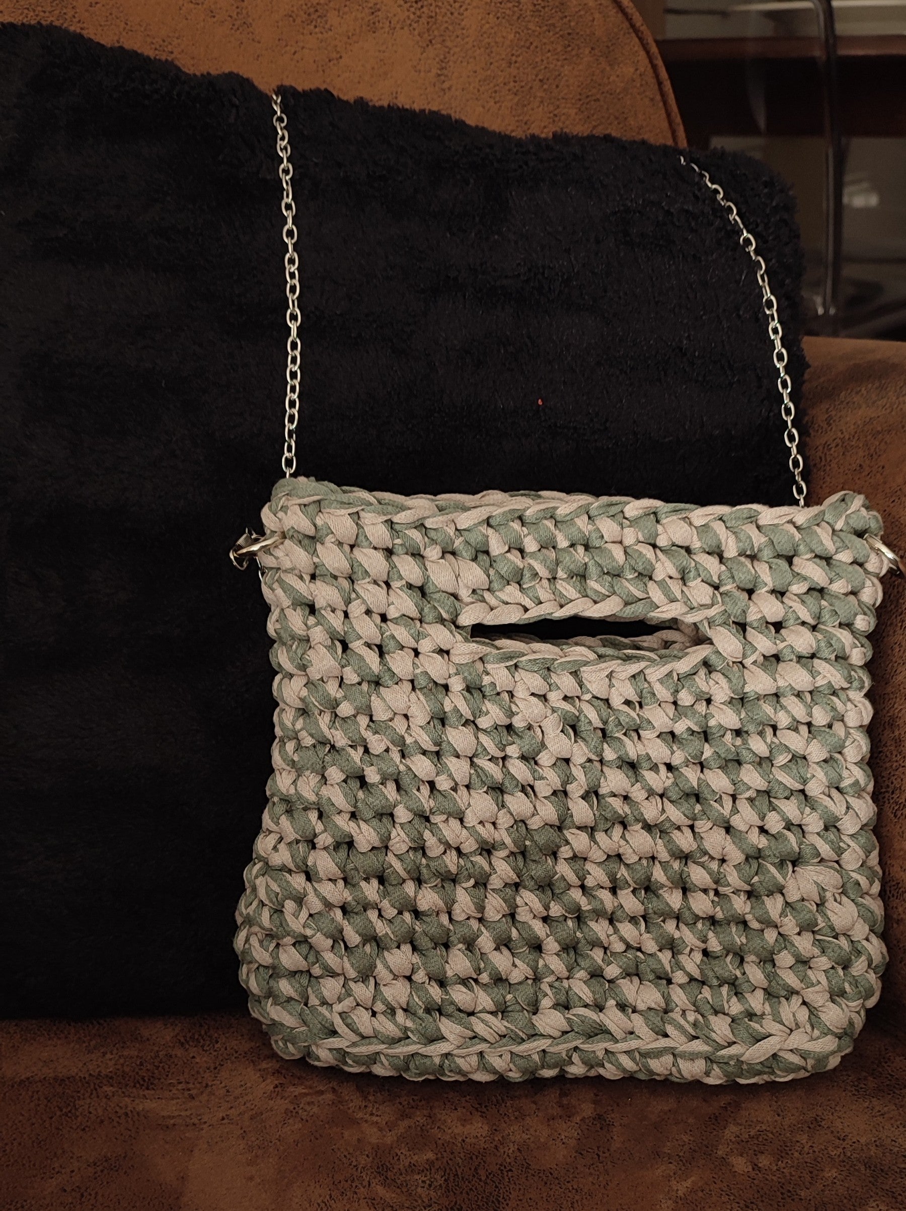 Sac Coco - beige et vert