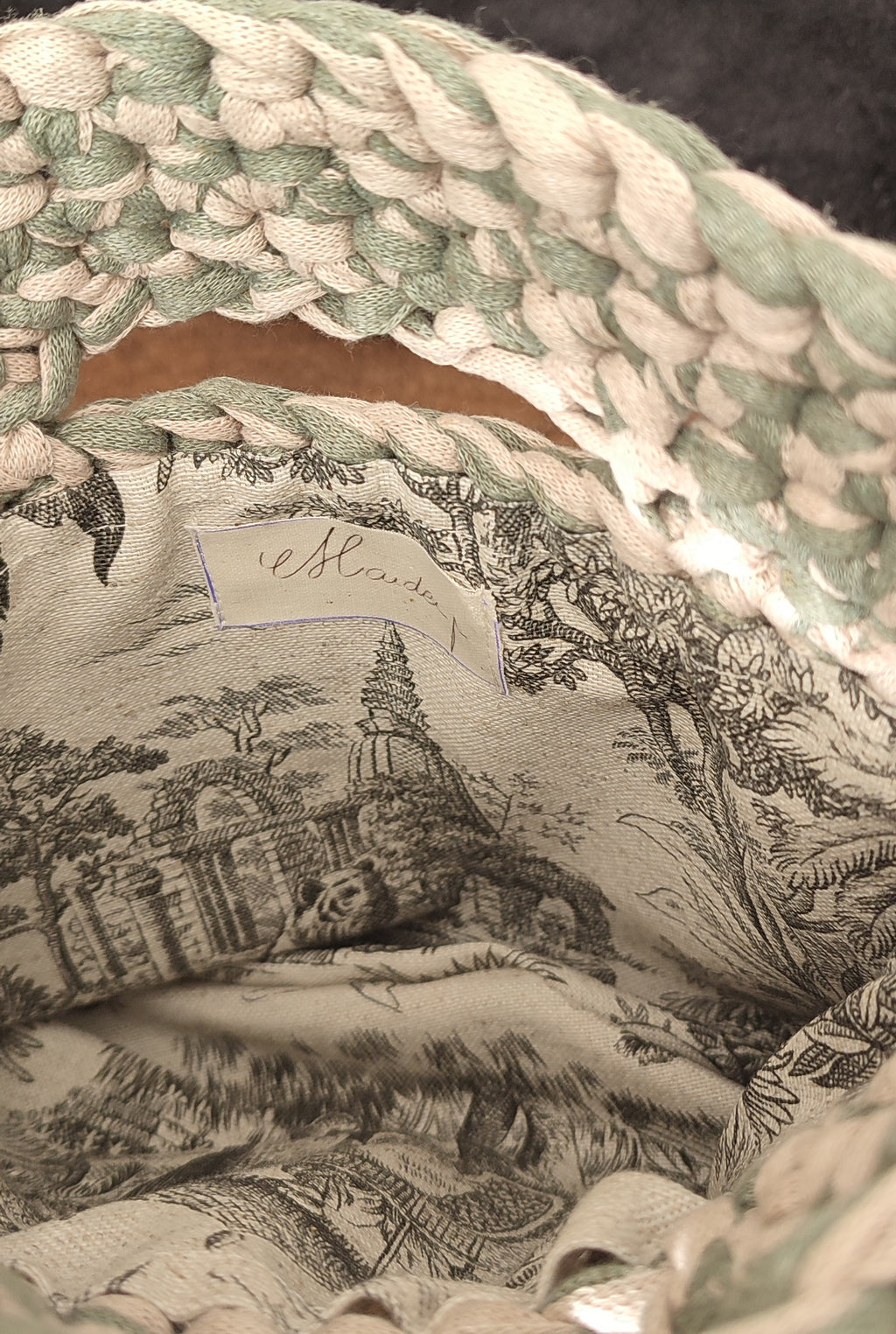 Sac Coco - beige et vert