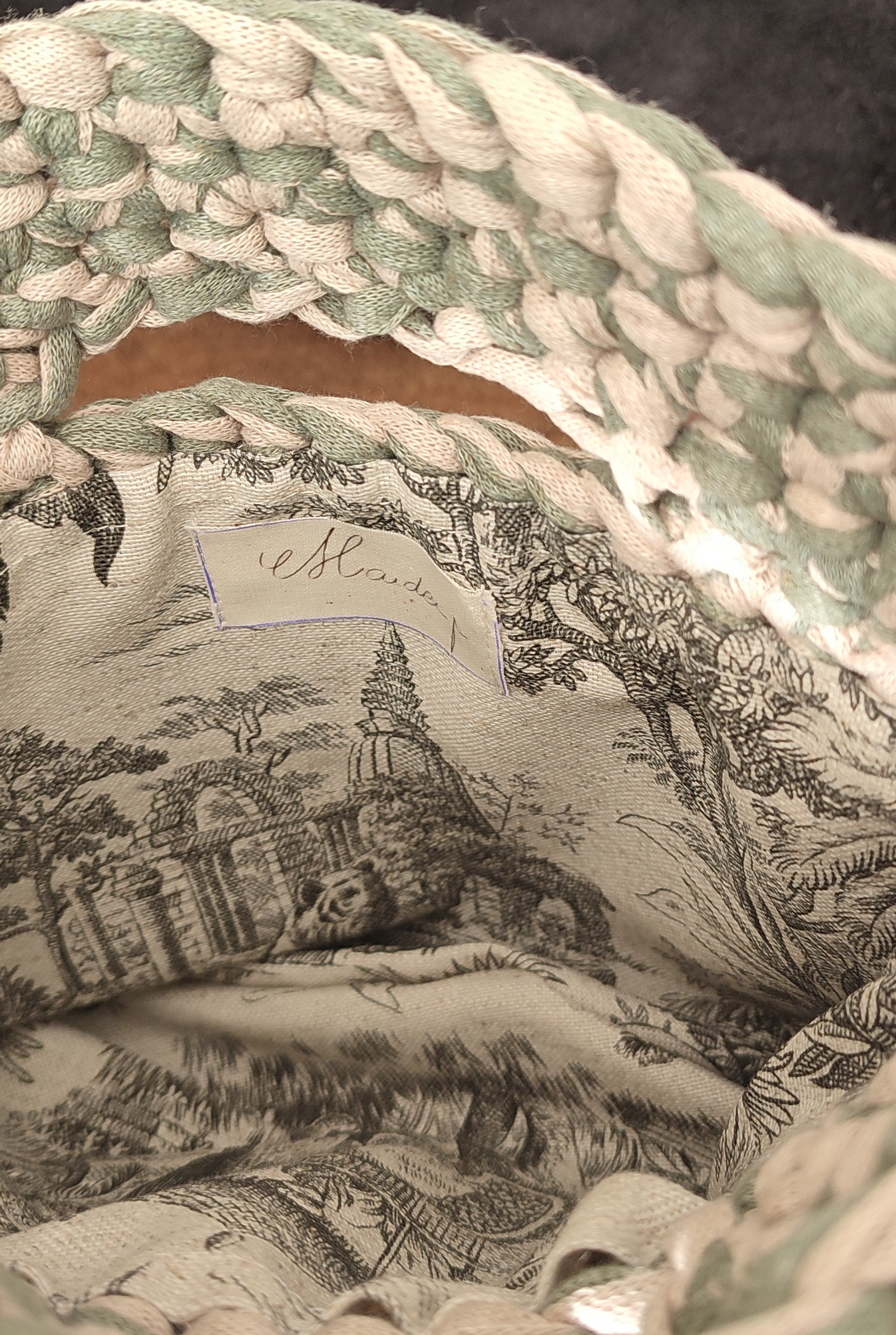 Sac Coco - beige et vert