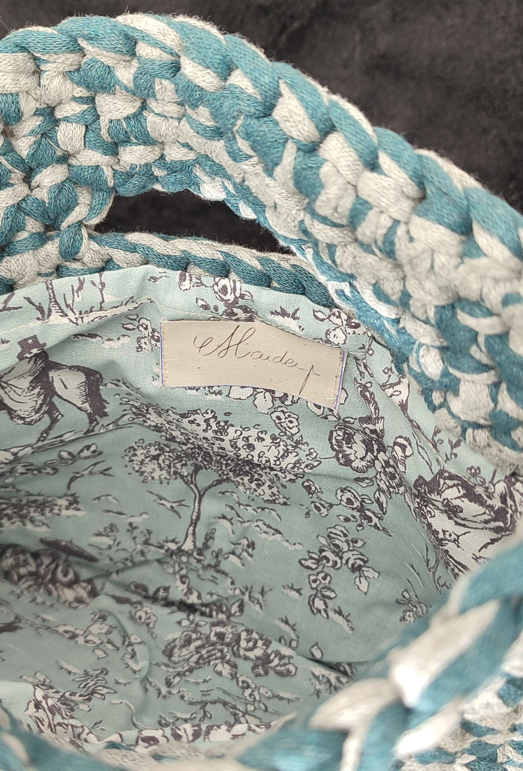 Sac Coco - bleu et gris