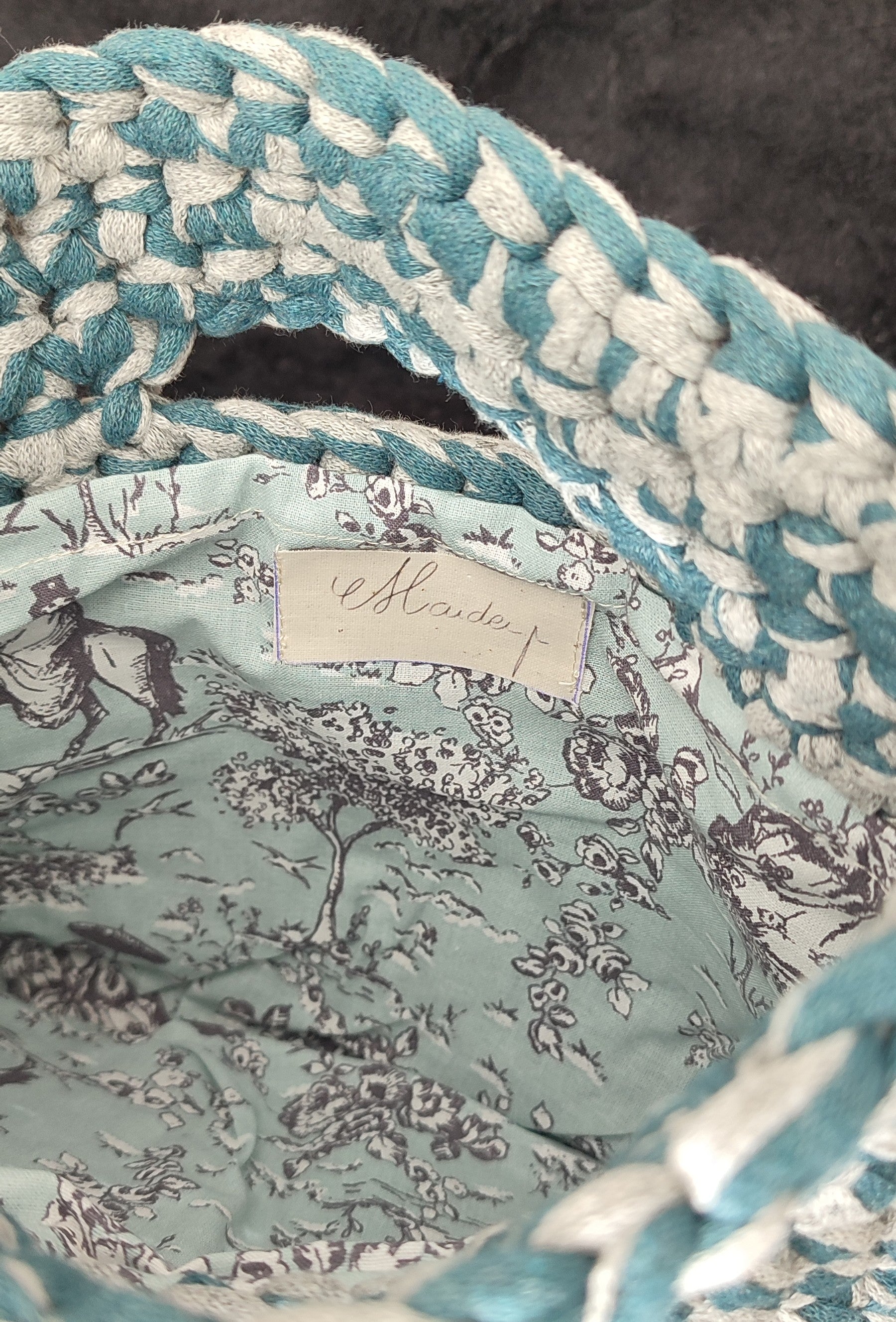 Sac Coco - bleu et gris