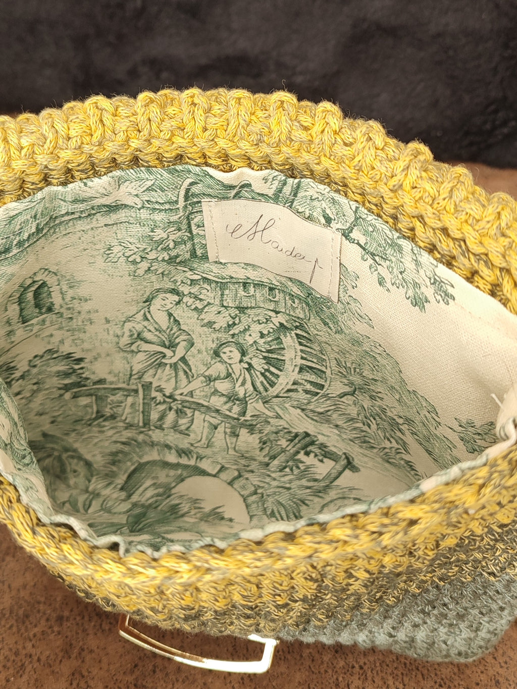 Sac Maé - Jaune et vert chiné